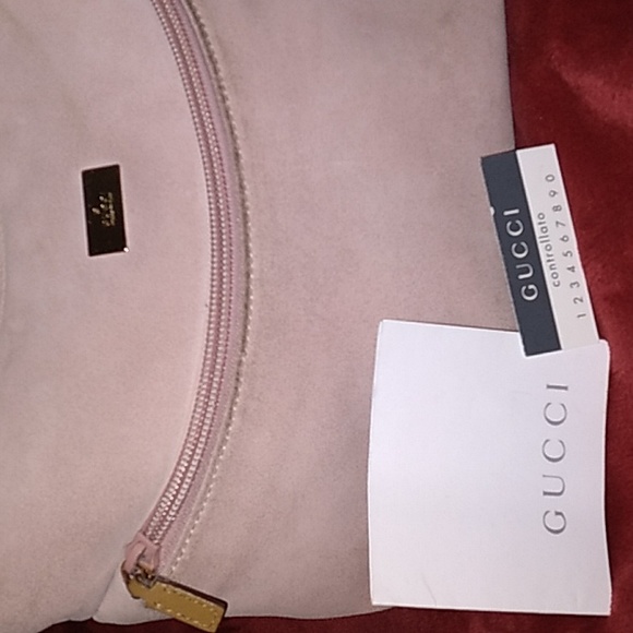 💗Vintage Gucci Pink Suede Shoulder Bag❣️ - Picture 3 of 16